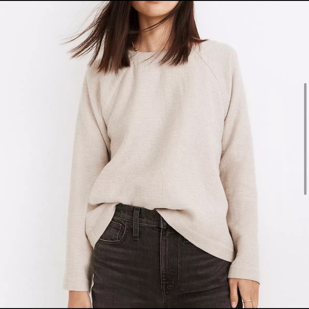 Madewell Waffle Button-Back Top - image 3